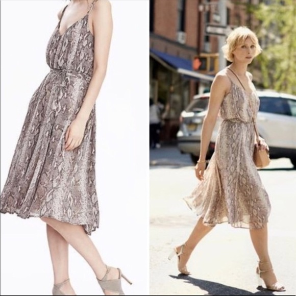 Banana republic snake print dress Clearance